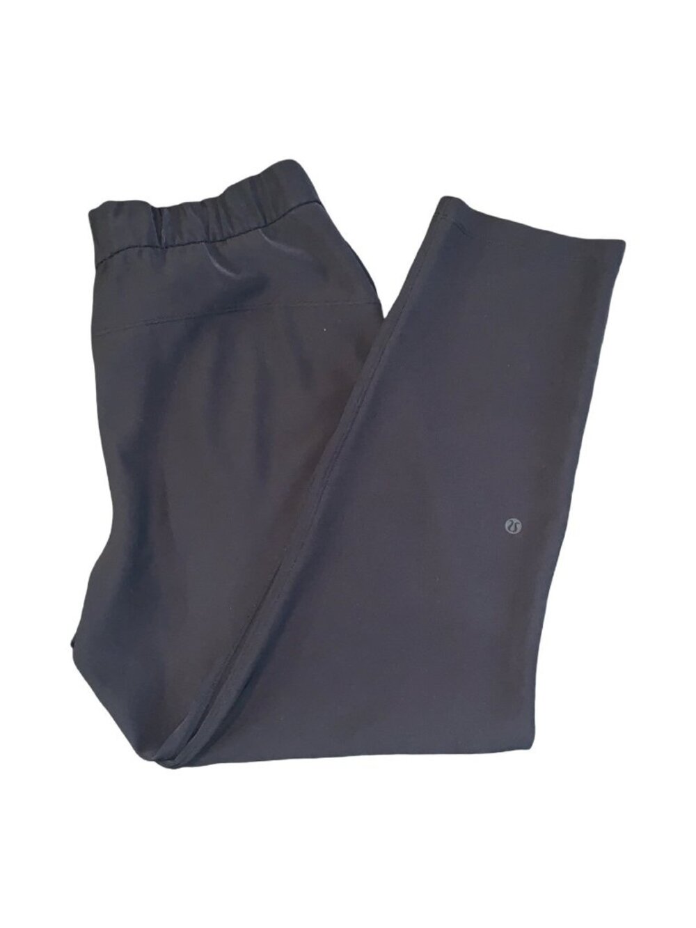 Lululemon On The Fly Crop Size 10 Women’s Athletic Pants Black 28” Yoga Workout